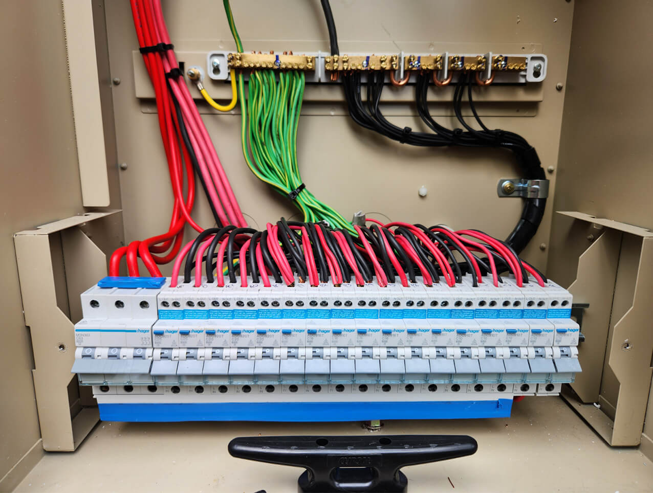 Home electrical switchboard meeting safety compliant standards