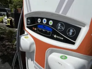 Public EV Charger Close Up
